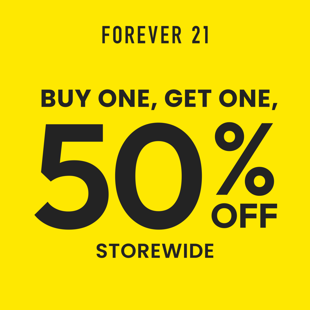 Forever 21 – Flash Sale! BOGO 50% off Storewide icon