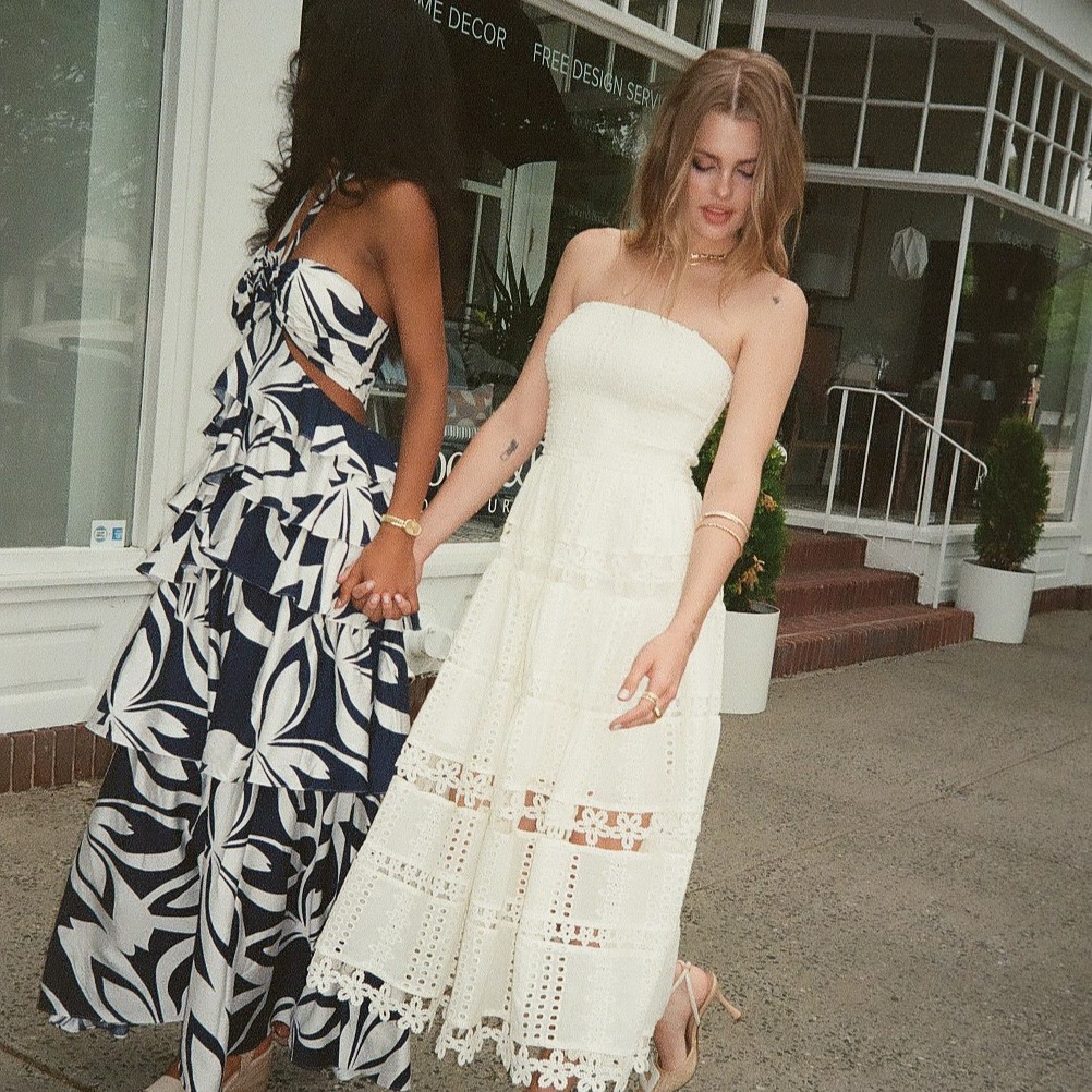 young ladies wearing summer dresses from Windsor